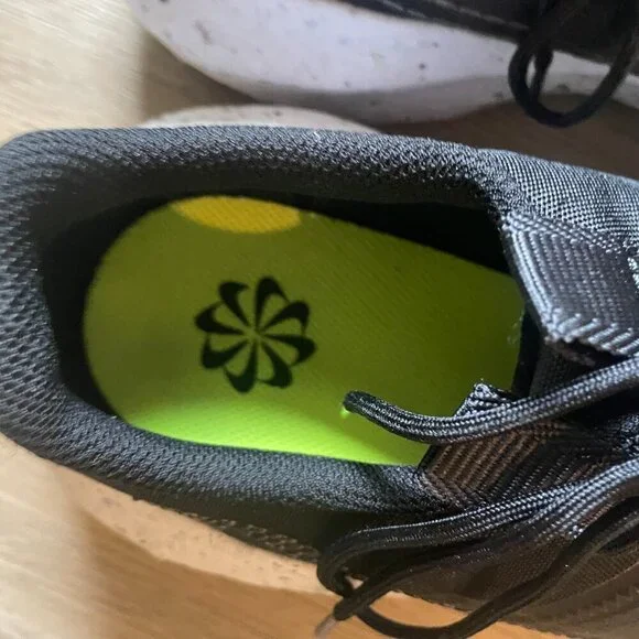 Nike Men's Crater Impact Black White Green DB2477-001 Shoes Sneakers 14 Outdoor - Picture 4 of 9